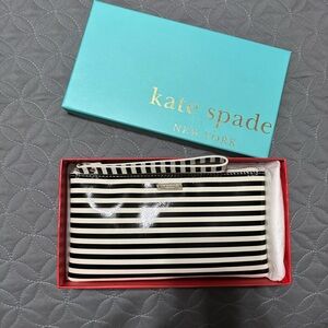 Vintage Kate Spade Striped Patent Leather Jenny Ann